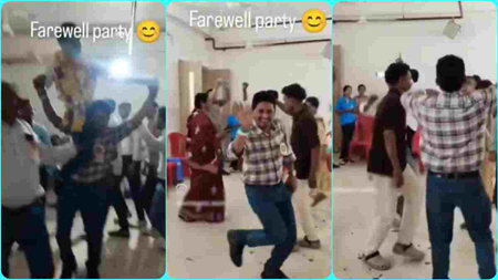 अस्पताल में परेशान होते रहे मरीज, तेज साउंड पर नाचकर फेयरवेल पार्टी करते रहे डॉक्टर