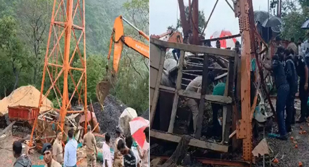 पावागढ़ महाकाली मंदिर में बड़ा हादसा : गुड्स रोपवे टूटा, 6 की मौत; रेस्क्यू ऑपरेशन जारी