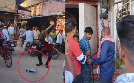बिजली कर्मियों से कांग्रेस कार्यकर्ता ने स्मार्ट मीटर छीनकर बरसाए डंडे, मचा बवाल
