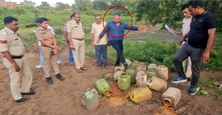 माफिया का तांडव! पुलिस की जिप्सी में बैठकर रेड मारने पहुंचा शराब ठेकेदार का गुंडा; TI लाइन अटैच