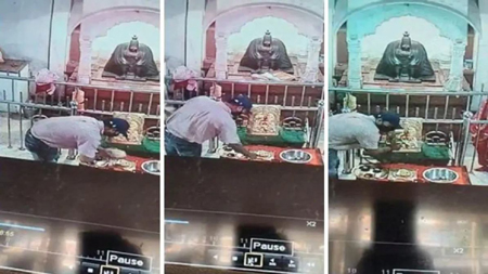 पूजा के बहाने देवी मां से मांगी माफी, फिर 1 किलो चांदी का मुकुट लेकर हुआ नौ दो ग्यारह