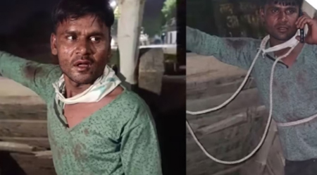 इश्क पड़ा महंगा! गर्लफ्रेंड को भगाने आया बॉयफ्रेंड, परिजनों ने खंभे से बांधकर की पिटाई