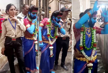 ‘पुष्पा’ स्टाइल में महाकाल दर्शन करने पहुंचा शख्स, वीडियो वायरल होने के बाद प्रबंधन ने लिया एक्शन