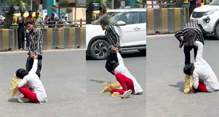 सरेआम हैवानियत! युवती को पीटा, घसीटा… बीच सड़क ‘हैवानियत’ का VIDEO वायरल